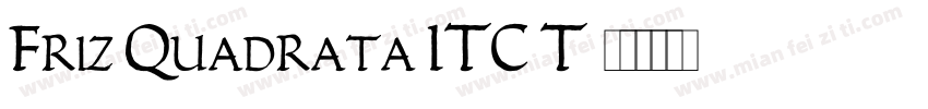 Friz Quadrata ITC T字体转换